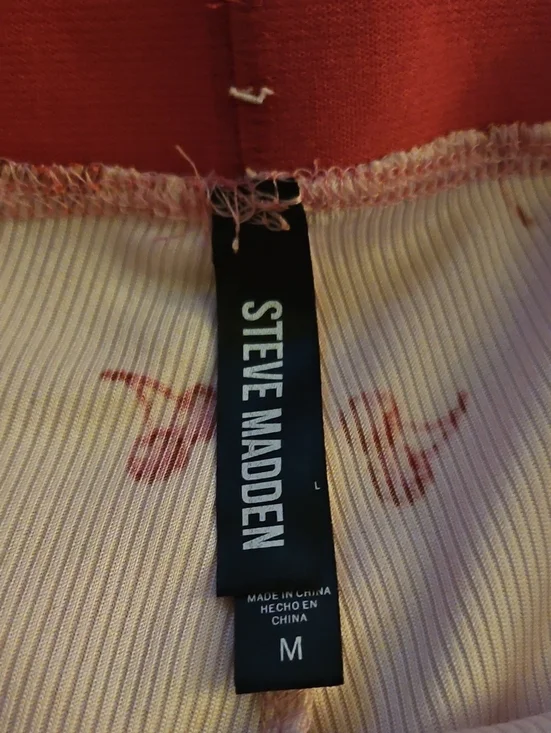 Pink Cherry-Print Tank & Shorts Sleep Set  Medium - Picture 6 of 7